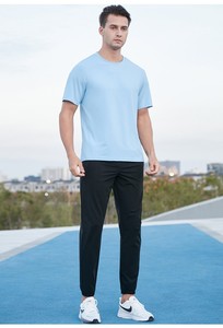 Người Đàn Ông Rắn Trống Ngắn Tay Áo Áo Sơ Mi Biểu Tượng Tùy Chỉnh Thể Thao Giản Dị Polyester Nhanh Khô T-Shirt Đàn Hồi Mềm Chạy T-Shirt - Product Image 2