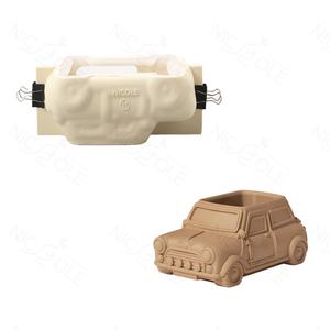 Moule en silicone <span class=keywords><strong>Nicole</strong></span> fait main en forme de voiture 3D pour béton et ciment, écologique, certifié CE, pour la fabrication de jardinières et le support artisanal décoratif - Product Image 2