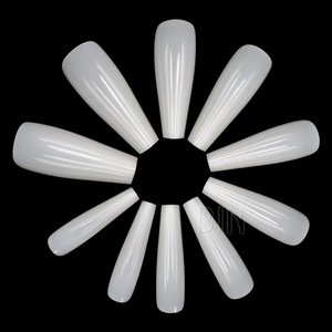 BIN-uñas largas de Ballet para <span class=keywords><strong>mujer</strong></span>, uñas postizas acrílicas de bailarina, cobertura completa, oferta - Product Image 6