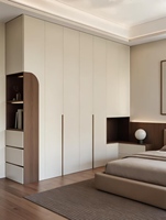 Armoire moderne en bois massif durable pour chambre à coucher, idéale pour la maison et l'hôtellerie