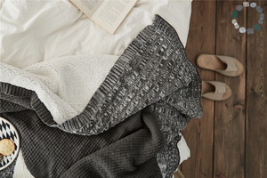DN nouveau Design en tissu acrylique Sherpa, édredon <span class=keywords><strong>au</strong></span> <span class=keywords><strong>Crochet</strong></span> tricoté, plaid chaud et épais pour enfant et bébé, pour l'automne et l'hiver - Product Image 6