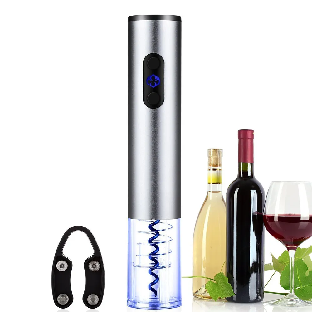 Elektrische Wijn Opener Foliesnijder Automatische Kurkentrekker En Folie Remover One Touch Wijn Flesopener