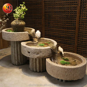 Macetas de Piedra Natural Hechas a Mano, Jardineras, Fuentes de Agua Japonesas, Cascada Interior para Decoración <span class=keywords><strong>del</strong></span> Hogar y Jardín - Product Image 3