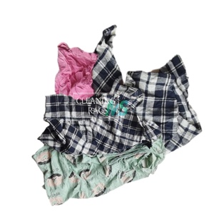 Máquina de residuos de algodón de punto recuperado absorbente suave, trapos de limpieza, producto de desecho textil de colores mezclados en caja - Product Image 2