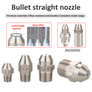 New SS304 High Bullet-shaped Linear Nozzle Column Cleaning <b>Spray</b> Car Surface <b>Cleaner</b> - Product Image 2