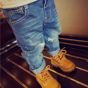 2021 primavera e di autunno dei nuovi bambini dei <span class=keywords><strong>jeans</strong></span> del ragazzo del bambino strappato pantaloni in denim dei <span class=keywords><strong>jeans</strong></span> del ragazzo - Product Image 1