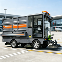 ZMT E-25 G90 Balayeuse de voirie électrique avec cabine de conduite, benne basculante automatique, appareil d'atomisation de liquides et bac à déchets de 480L