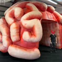 Tunnel gonflable géant personnalisé en forme de cerveau, tunnel de visite des organes humains, modèle gonflable éducatif pour exposition sur les organes humains pour événements