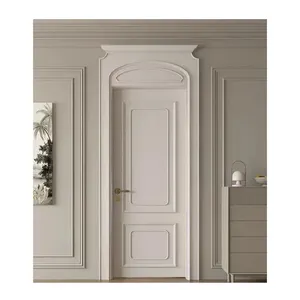 China Factory Supplier Best New Design Water-Proof Polymer Wooden Interior Door PVC Steel Material for Hotel or Apartment Use