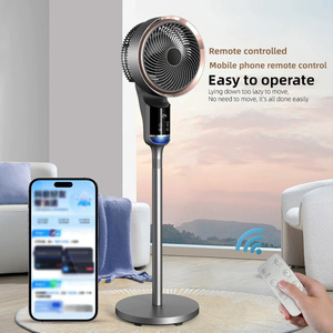 Ventilador de Circulación de Aire con Control Remoto por Voz, Ventilador de Piso Retráctil con Pantalla Táctil y Temporizador - Product Image 3