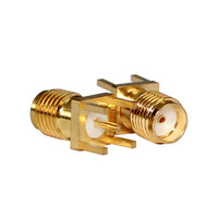 Connecteur RF SMA-KE plaqué or, connecteur SMA femelle pour montage sur circuit imprimé, fourni par l'usine