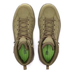 Bottes de randonnée en daim imperméables et respirantes Elkland pour hommes, chaussures décontractées d'automne pour la randonnée en plein air, semelle en caoutchouc Vibram antidérapante, confortables - Product Image 4