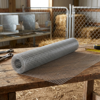 Rouleau de treillis soudé galvanisé résistant à la corrosion pour support de plateau de culture hydroponique et filet de protection pour banc de pépinière en serre