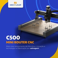 Nouvelle machine de découpe d'autocollants de bureau mini CNC 4 axes C500 Pro avec prise en charge AI/DXF pour aluminium et métal, écologique