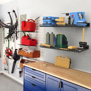 Étagère suspendue JH-Mech Amélioration de l'habitat Résistant à la corrosion Revêtement en poudre durable Étagères de garage en métal Stockage - Product Image 4