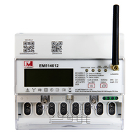 Compteur d'énergie triphasé bidirectionnel 100A LoRaWAN EU868Hz avec communication RS485 avec relais
