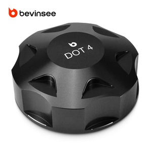 BEVINSEE 1x Tapa del Depósito de Líquido de Frenos para VW Polo 5 GTI 1.4 1.8 <span class=keywords><strong>TSI</strong></span> 2008-2018 para Audi S3 A3 8V 2013-2020 # 5Q0611349B - Product Image 1