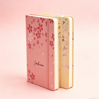 Carnet A5 à couverture souple, esthétique Kawaii, bloc-notes mignon, design personnalisé, imprimé floral, carnets A5 floraux pour filles, cadeau pour notes quotidiennes