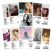 Lana Del Rey Posters Album Cover Music Poster for Room Esthétique Canvas Wall Art for Teen and Girls Room Decor (Set of 8 8X12in)