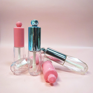 Contenant vide en gros pour brillant à lèvres, flacon transparent à coupe diamant pour rouge à lèvres liquide, emballage personnalisé en plastique pour gloss - Product Image 4