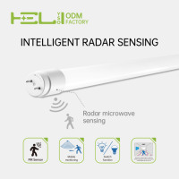 Luz LED T8 Inteligente con Sensor de Radar para Ahorro de Energía, 165-265V 50Hz 100lm/W, Sin Balastro, G13, para Iluminación Interior y Exterior