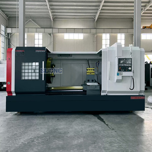 Chất Lượng Cao Ck61125 <span class=keywords><strong>CNC</strong></span> Giường Phẳng Máy Tiện Máy Công Cụ Lớn Ngang <span class=keywords><strong>Fanuc</strong></span> Hệ Thống Điều Khiển 220V Slant Giường Máy Tiện Nhiệm Vụ Nặng Nề - Product Image 2