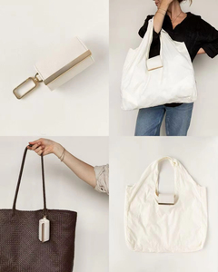 Bolsa de Compras Plegable Personalizada de PU y Nailon, Duradera, Ecológica, para Regalos y Uso Diario - Product Image 2