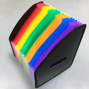 A4 12/24 Pockets Colorful pp Vertical Bevel Document <strong>Folder</strong> Hard Cover Expanding <strong>File</strong> <strong>Folder</strong> - Product Image 2