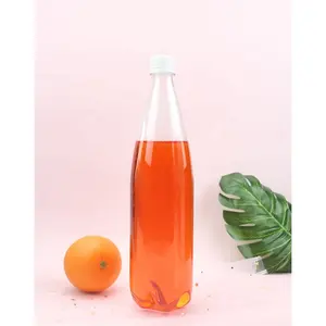 Botellas biodegradables de plástico para bebidas, botellas recicladas de maíz de 1 litro, respetuosas con el medio ambiente, PLA