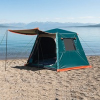 Tente hexagonale à double couche, résistante au soleil, à la pluie et à la neige, à installation automatique, idéale pour la randonnée professionnelle, parmi les meilleures ventes
