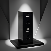 Armoire de classement mobile moderne en acier à 4 tiroirs avec serrure pour la maison, le bureau et l'école