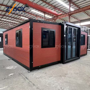<span class=keywords><strong>Casa</strong></span> Modular Prefabricada con Textura de Madera Resistente a la Intemperie, <span class=keywords><strong>Casa</strong></span> Contenedor Expandible de Lujo de 20 pies/40 pies con Baño para el Mercado de EE. UU. y Australia - Product Image 1