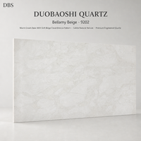 Dalle de quartz beige Bellamy, pierre de quartz technique, aspect marbre moderne, pour comptoir de cuisine, dessus de table, salle de bain, meuble-lavabo, intérieur