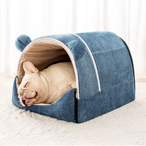 Casa de perro <span class=keywords><strong>Convertible</strong></span> y Reversible 2 en 1, casa plegable para interiores, cueva acogedora para perro, cueva plegable para gato - Product Image 4