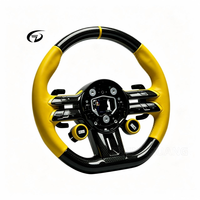 Volant personnalisé en cuir jaune et noyer noir pour Mercedes-Benz W223 809 205 AMG S C E-Class, vente directe d'usine