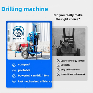דולפין 150 מ 'borehole עמוק קידוח ציוד דיזל נייד הידראולי סוג מים טוב קידוח מכונת כביסה למכירה - Product Image 6