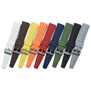 Juelong Premium Grade 20mm 22mm FKM <strong>Rubber</strong> <strong>Watch</strong> Band Diver Waterproof Bracelet Black Tropical <strong>Rubber</strong> <strong>Watch</strong> <strong>Strap</strong>
