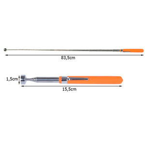 Pince magnétique télescopique, tige extensible de 30 cm avec aimant puissant pour retrouver de petits objets métalliques dans les endroits difficiles d'accès - Product Image 4