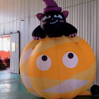 Modelo Inflable de Calabaza para Decoración de Eventos de Halloween, Globos Inflables Grandes con Forma de Calabaza