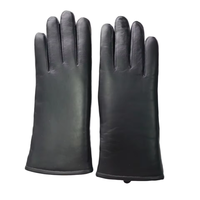 Gants en cuir de mouton véritable avec doublure en fourrure d'agneau véritable extrêmement froide