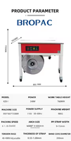 Machine de cerclage semi-automatique KZB-I, machine de cerclage de pp pour des cartons, machine de cerclage de boîte