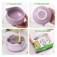 Ensemble de fouets à matcha, cuillère en bambou, bol en céramique, cérémonie du thé japonaise, coffret cadeau 7 pièces, logo personnalisé