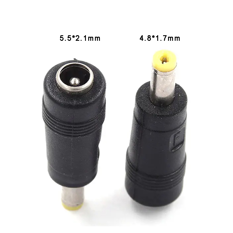 Adattatore Di Alimentazione Universale - Femmina 5.5x2.1mm A Maschio 4.8x1.7mm, Nero
