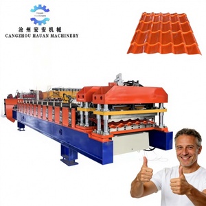 Máquina para Fabricar Láminas de Hierro, Máquina para Láminas de Techo IBR, Máquina Formadora de Techos de Acero Controlada por PLC, Rodamiento de Engranajes de Larga Vida Útil - Product Image 1