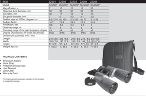 Binóculos xg solaris 7x50 20x50, à prova d' água, telescópio hd com visão noturna e binóculos para caça - Product Image 6