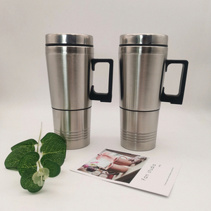 Venta al por mayor A2729 Taza térmica portátil de 12V/24V para exteriores, tazas para beber, vasos térmicos para coche con asa - Product Image 2