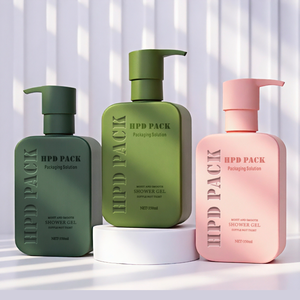 Bouteilles de shampooing et d'après-shampooing en plastique PET carrées personnalisées en gros, logo en relief, emballage cosmétique pour lotion, nettoyant pour le visage - Product Image 2