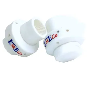 KMECO 27500 Fluid Driven 360 Degree Rotating PTFE PVDF Tank Wash Spray Nozzle