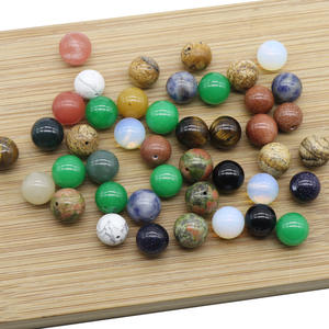 Perles de pierres <span class=keywords><strong>semi</strong></span>-précieuses en agate ronde à demi-trou de 8 à 12 mm, vente en gros, <span class=keywords><strong>pas</strong></span> <span class=keywords><strong>cher</strong></span>, matériaux de bijouterie en pierres précieuses DIY, accessoires - Product Image 4