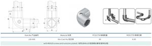 Liga De Alumínio Fundido 90 Suporte Fixo Degreed Lean Pipe Connector Joint Separator - Product Image 2